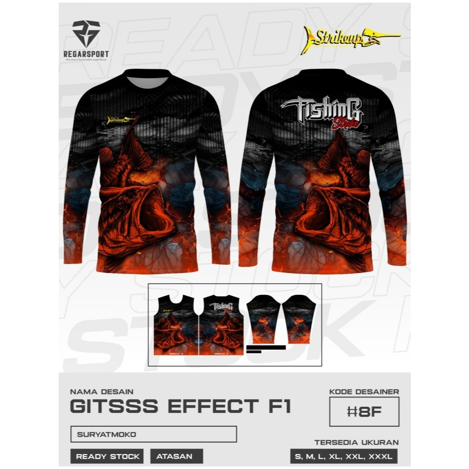 REGARSPORT - 350 Kaos mancing lengan panjang
