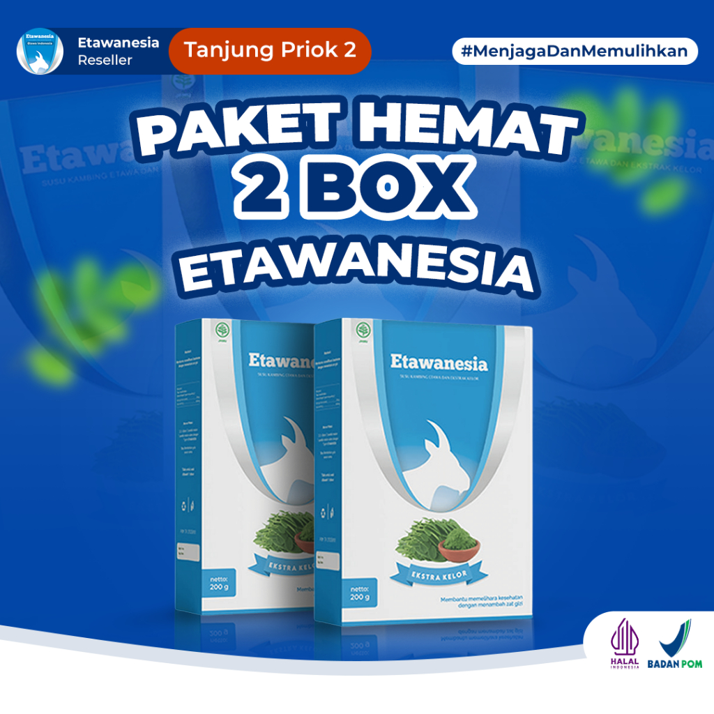 

PAKET 2 BOX ETAWANESIA / ETAWA BIRU Bantu Atasi Masalah Sesak Nafas Asma Menambah Zat Gizi