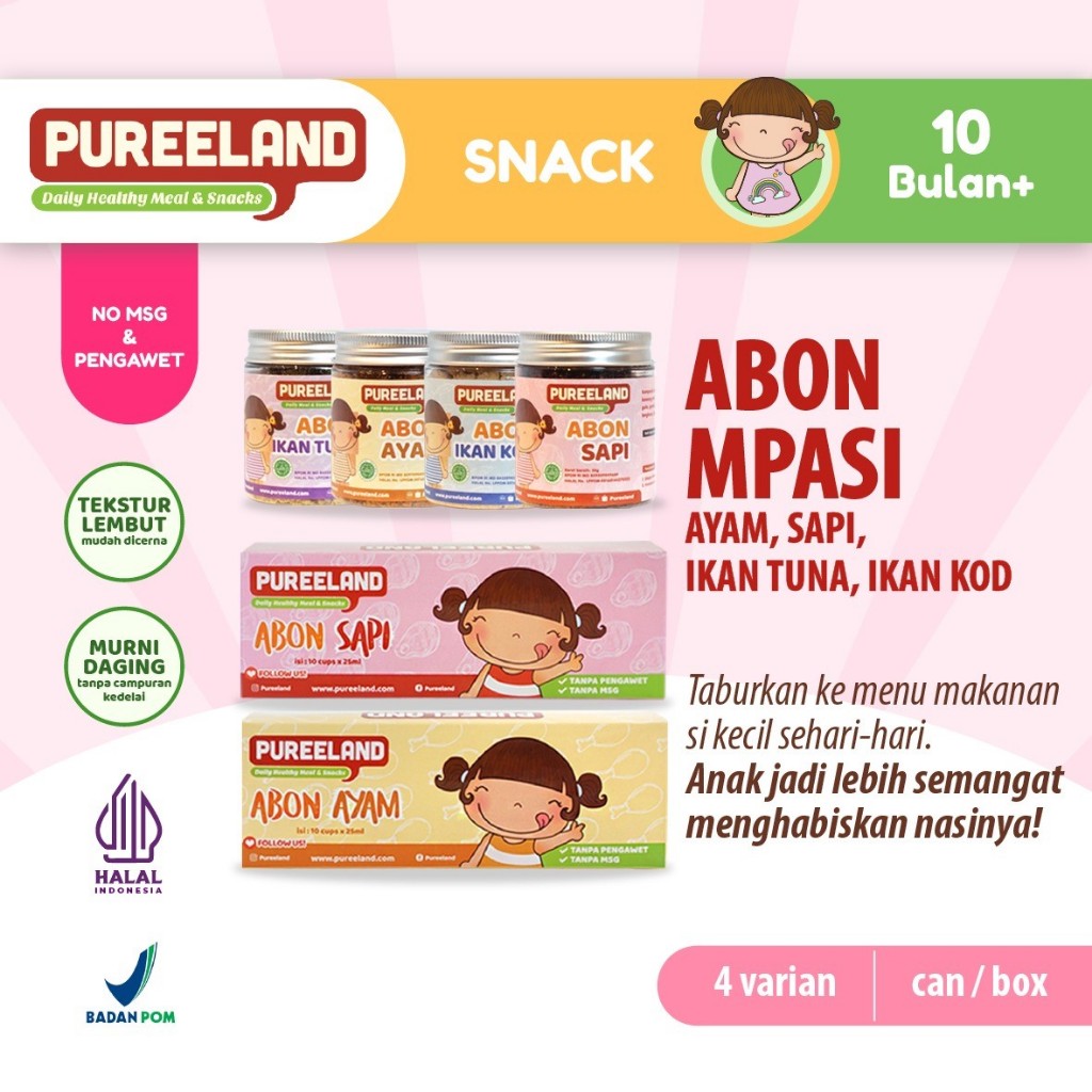 Pureeland Baby Floss / MPASI Bayi Organik / Makanan Bayi / Snack Bayi