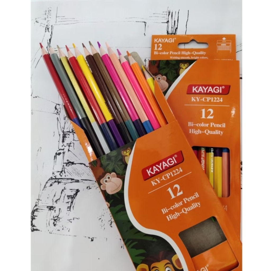 

PENSIL WARNA KAYAGI KY-CP1224 (24 WARNA) 12 PENSIL