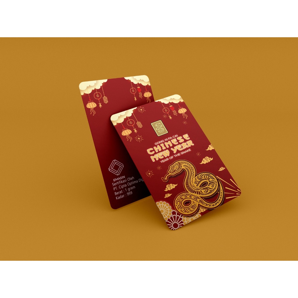 Emasin logam mulia emas 24k emasin 0,2 - 1gr edisi imlek
