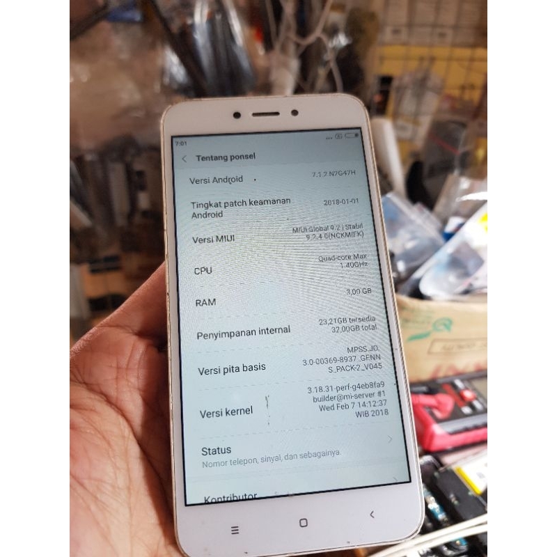 MESIN REDMI 5a 3/32gb TESTED