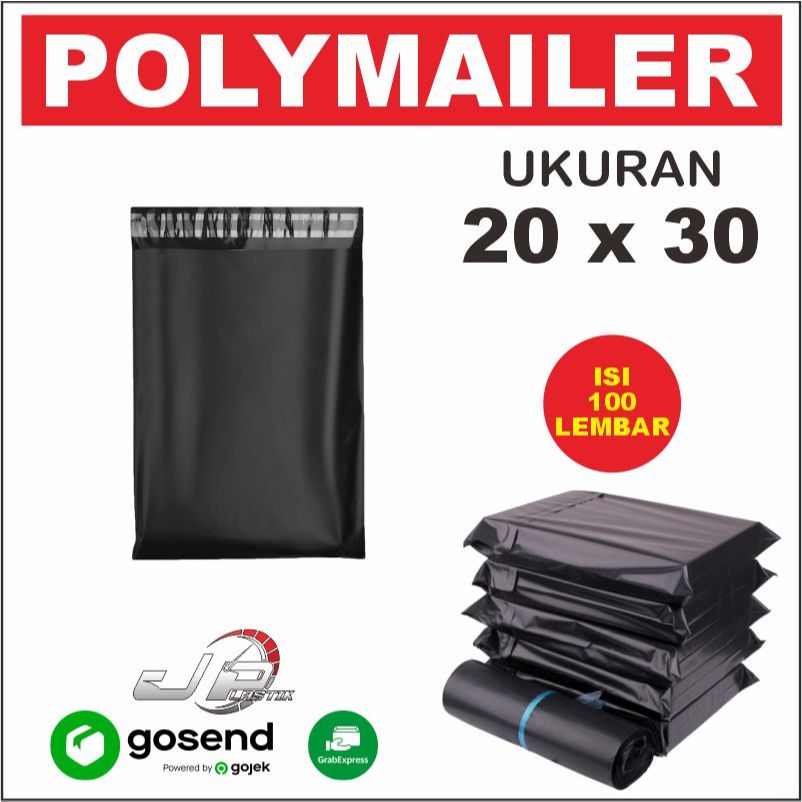 

Plastik Polymailer, Packing Polimer, Amplop Olshop Online Ukuran 20 x 30 cm