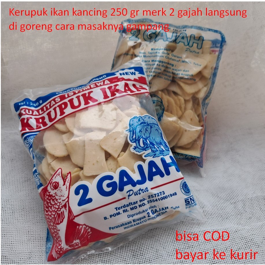 

Kerupuk ikan kancing 250 gr merk 2 gajah langusng di goreng cara masaknya gampang
