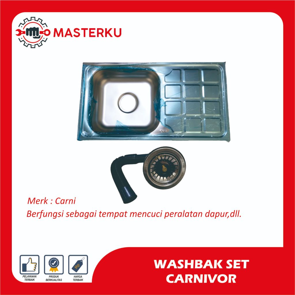 Washbak Set Carnivor / Washbak cuci piring/Tempat Cuci Piring/Cuci Piring