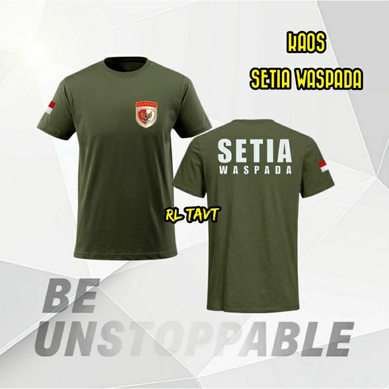Kaos Setia Waspada Paspampres Hijau