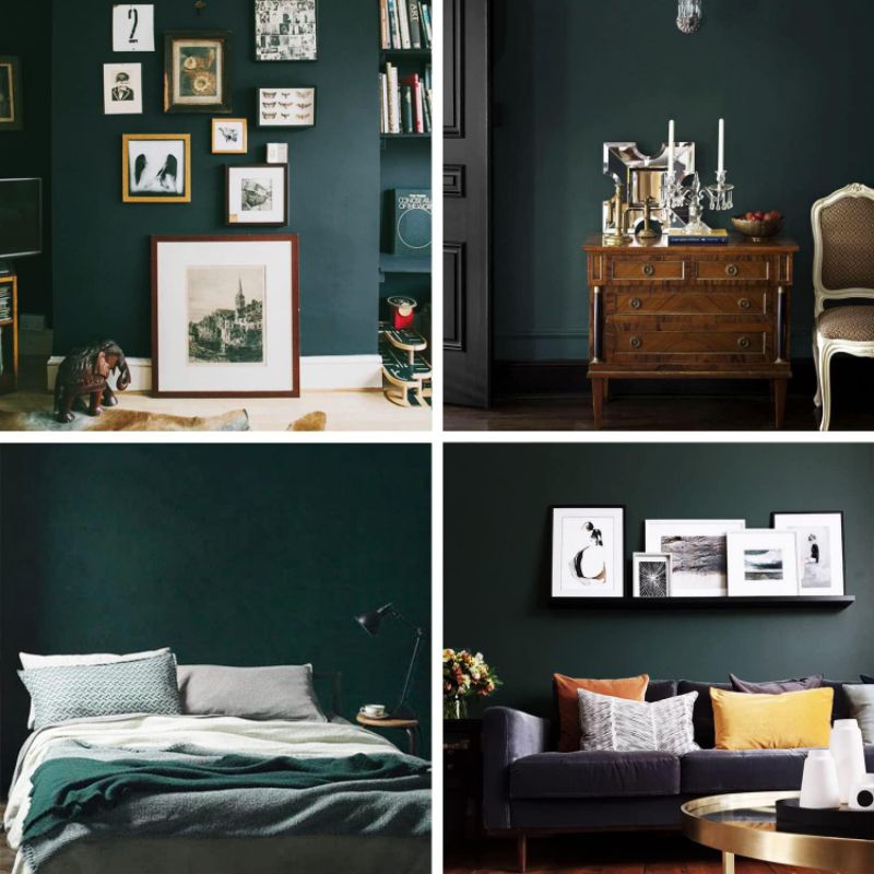 Wallpaper stiker Dinding Oliver Green / Wallpaper Mewah