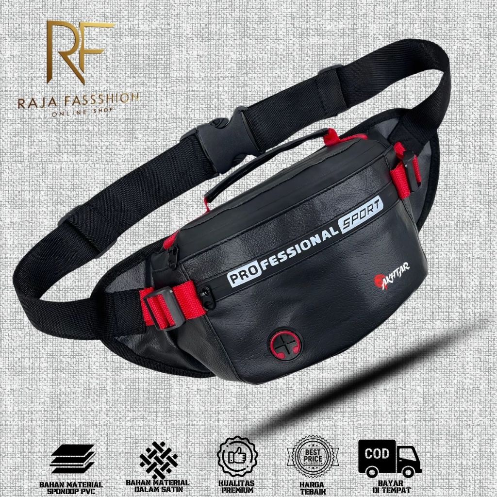 Tas Pinggang Pria Kecil Waistbag Waterproof Anti air Drakgen Akhtar