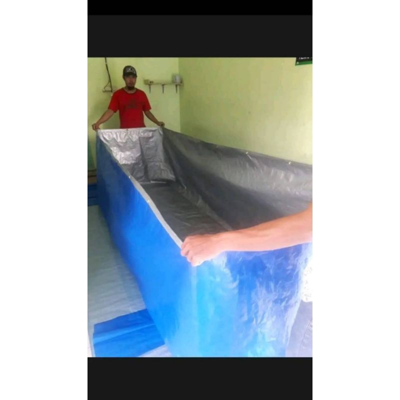 Terpal Kolam Kotak ukuran 3x1x1