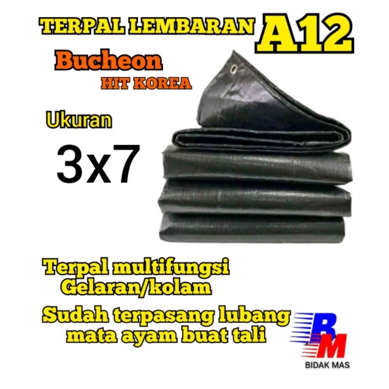 terpal lembaran A12 A15 Korea 3x7 terpal tenda truk
