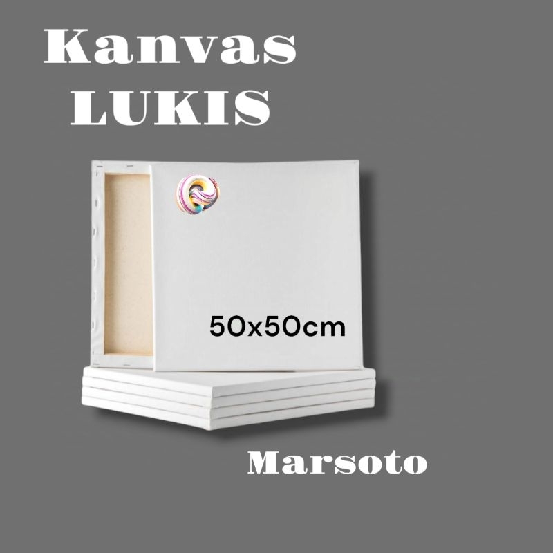 

Kanvas lukis 50x50cm/kanvas50x50cm/kanvas Marsoto Tebal