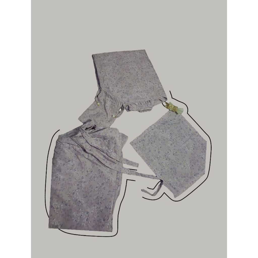 mukena travel| Mukena Parasut Korea| Parasut Premium Korea| Mukena Pouch Mini