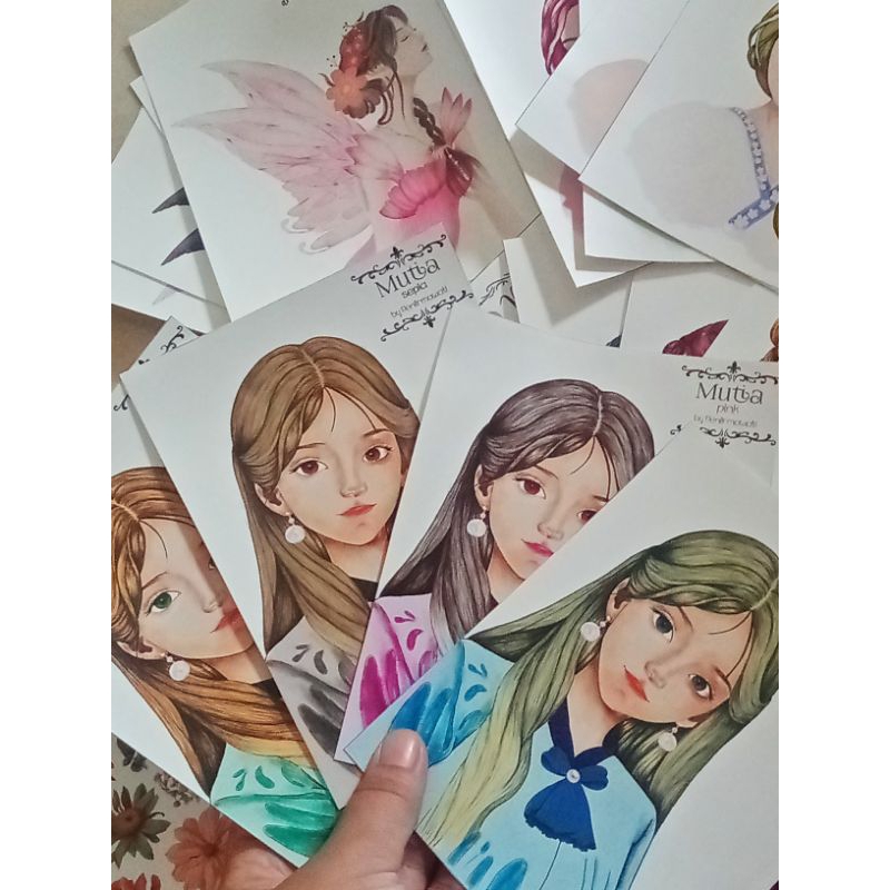

[Peni Art] MUTIA Jewelry Girl Sticker Vynil A6 Deco Journal 1 Set