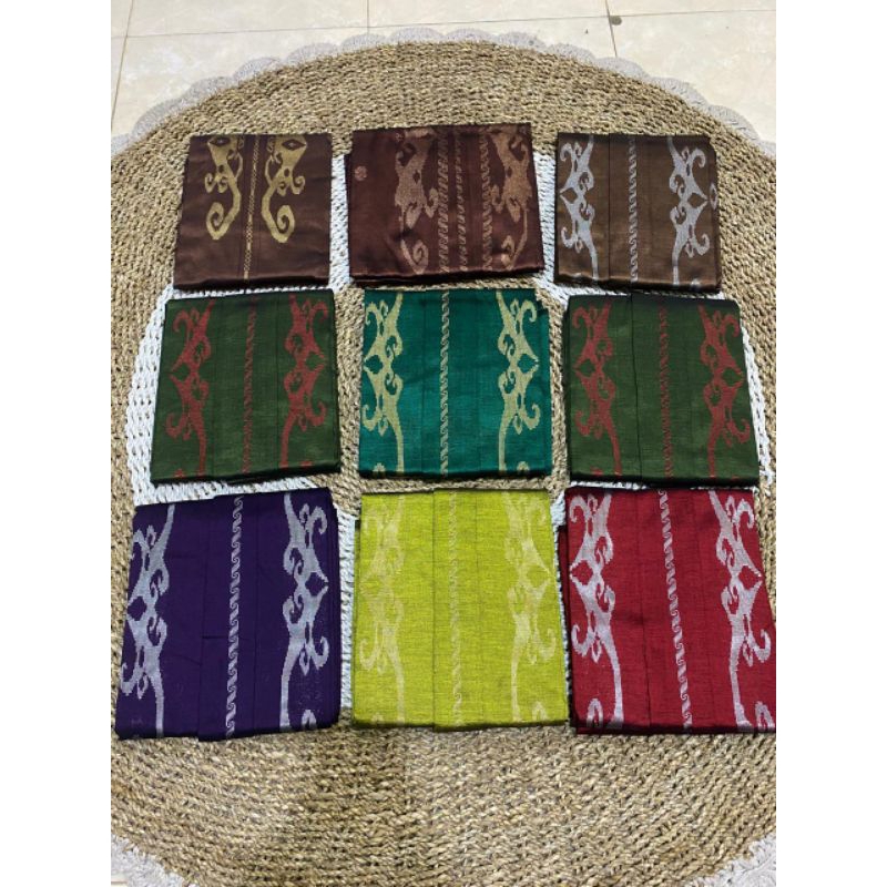 SONGKET SILUNGKANG BAHAN BAJU MOTIF BORNEO