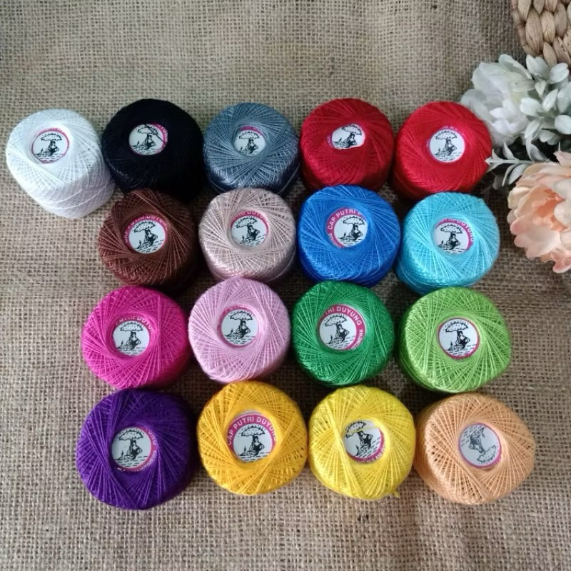 1Roll Benang sulam Payung - Benang Sulam - Benang Rajut - Benang Jahit