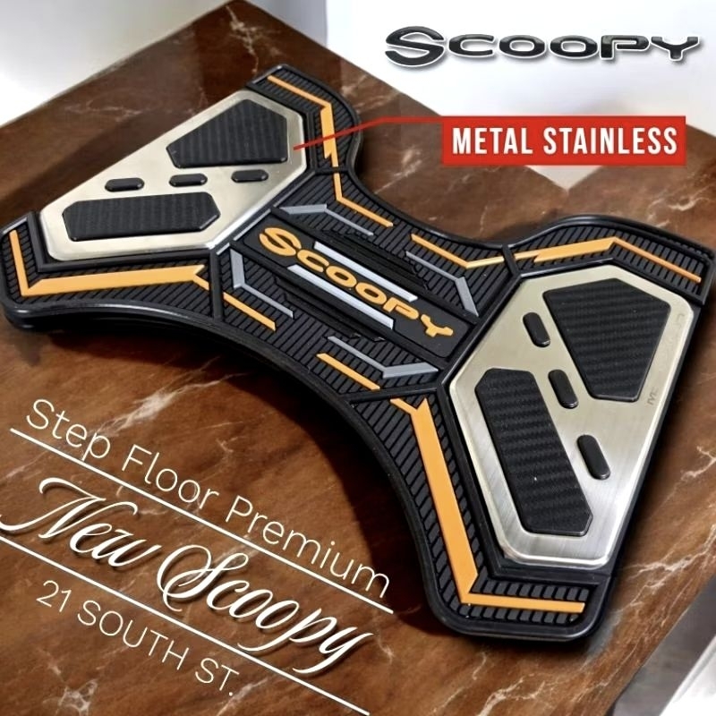 KARPET PIJAKAN KAKI HONDA SCOOPY 2020 2021 2022 2023 2024 PIJAKAN KAKI SCOOPY TERBARU MODEL STAINLES