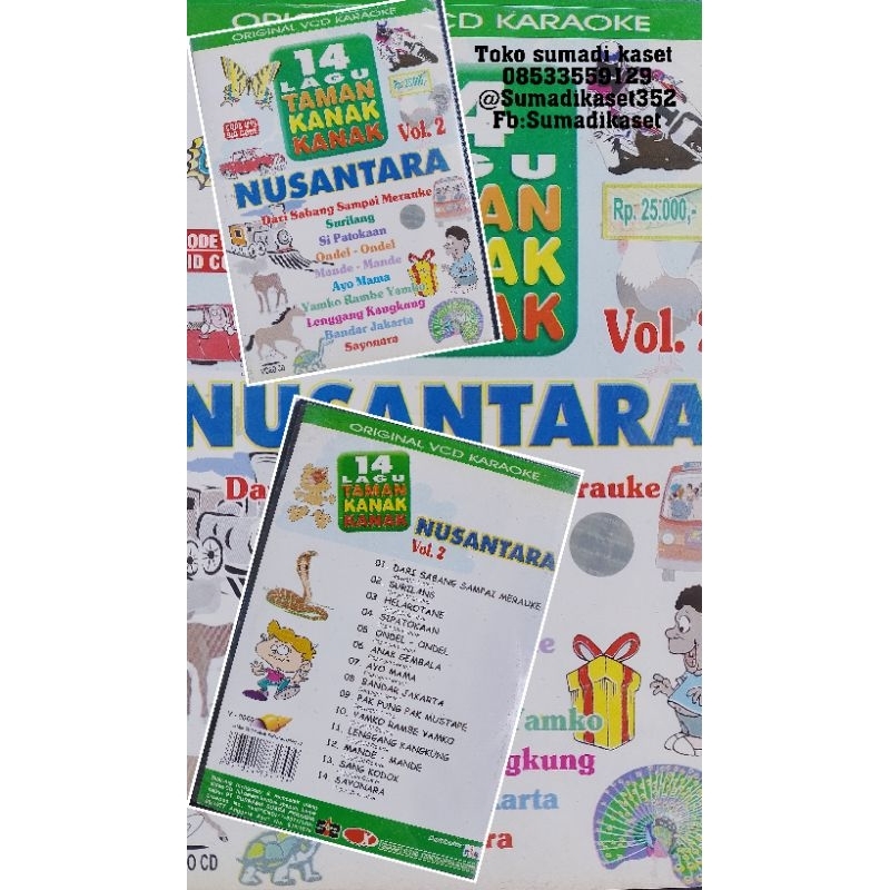 VCD 14 lagu Nusantara anak vol 2