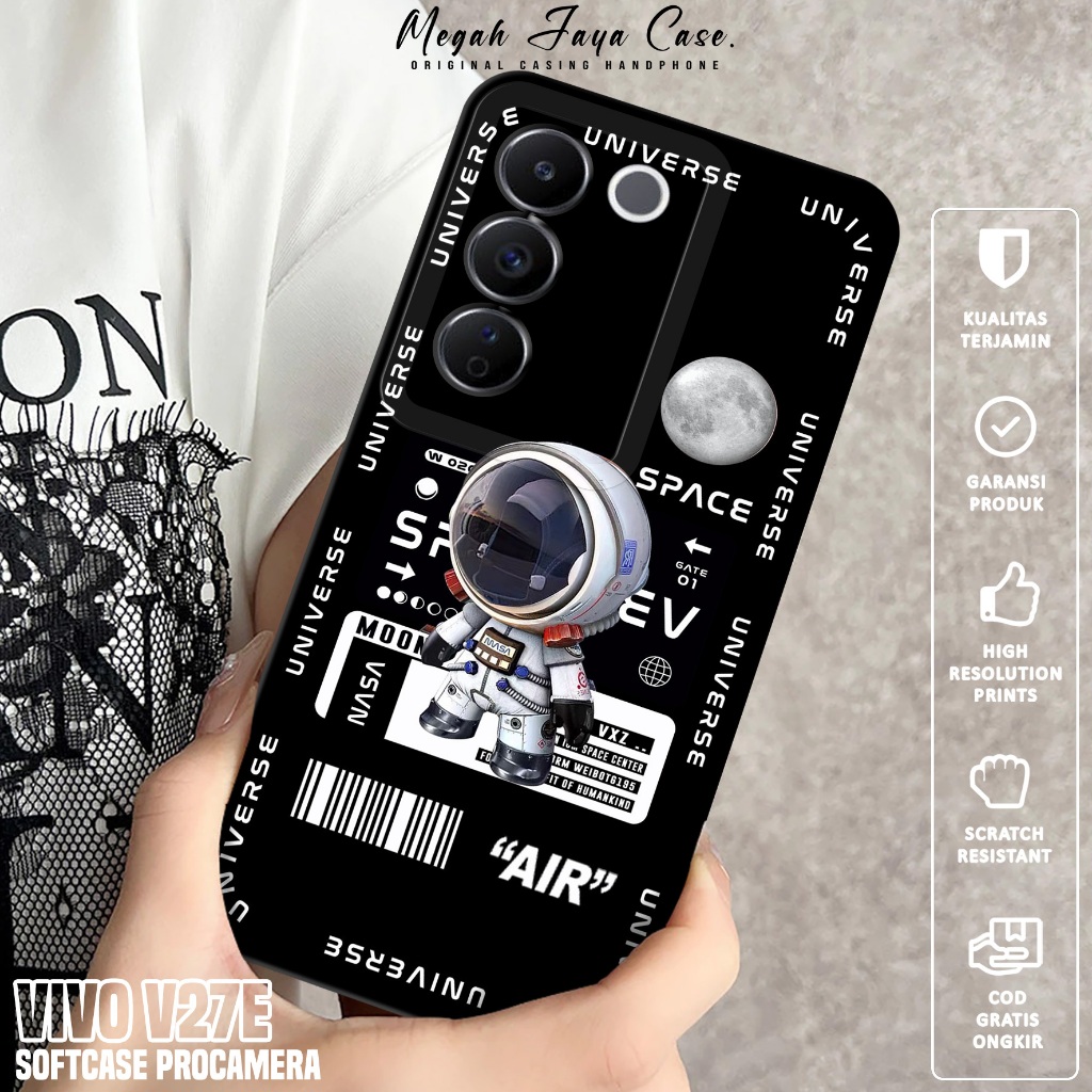 Case VIVO V27E - Softcase Hp VIVO V27E Motif PLNT - Casing Hp VIVO V27E - Softcase Pro Camera - Sili