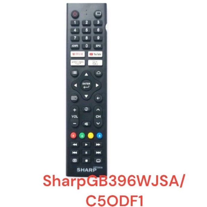 REMOT SMART TV SHARP GB396WJSA UNTUK SMART TV SHARP DENGAN TIPE REMOT GB396WJSA 