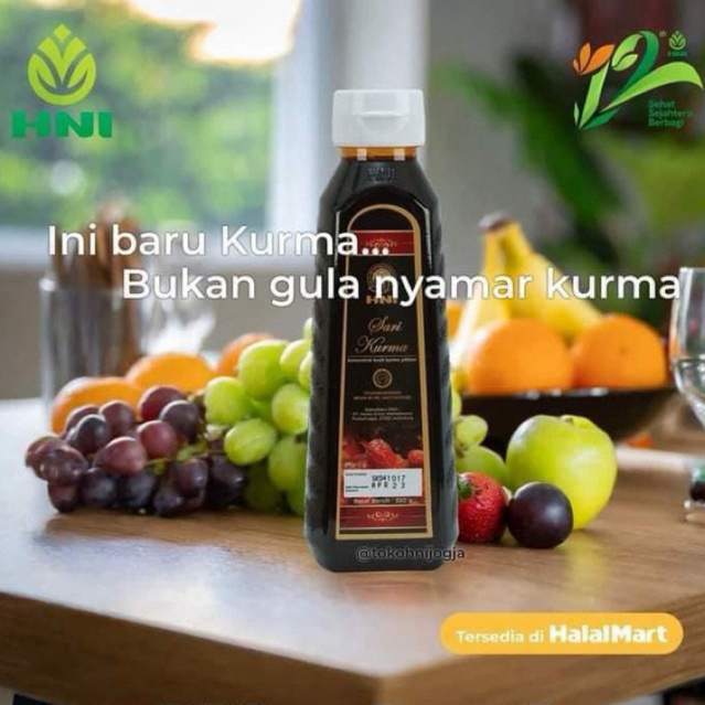 

Sari Kurma HNI Premium Suplemen Penambah Darah Tipes dll