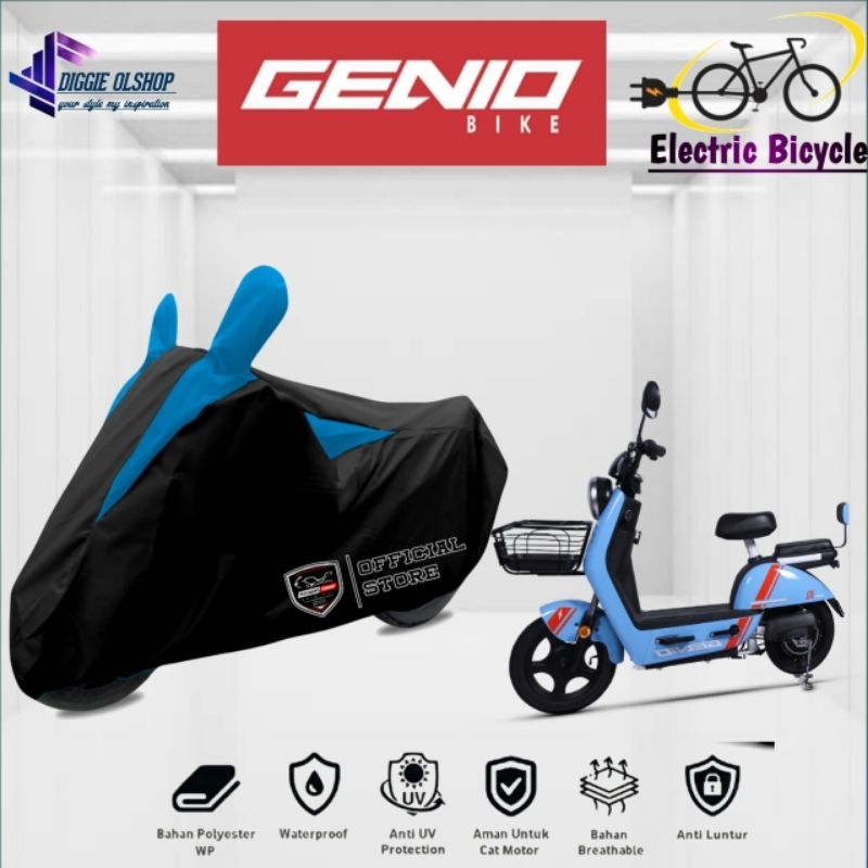 sarung penutup MOTOR LISTRIK,SEPEDA LISTRIK GENIO cover motor listrik anti air