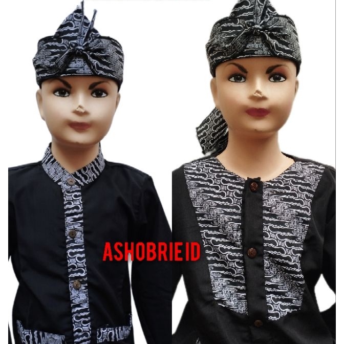 FG2 couplebaju pangsi batik anakdewasastelan Baju adat gurumuridbaju saminbaju tradisional umur 3 ta