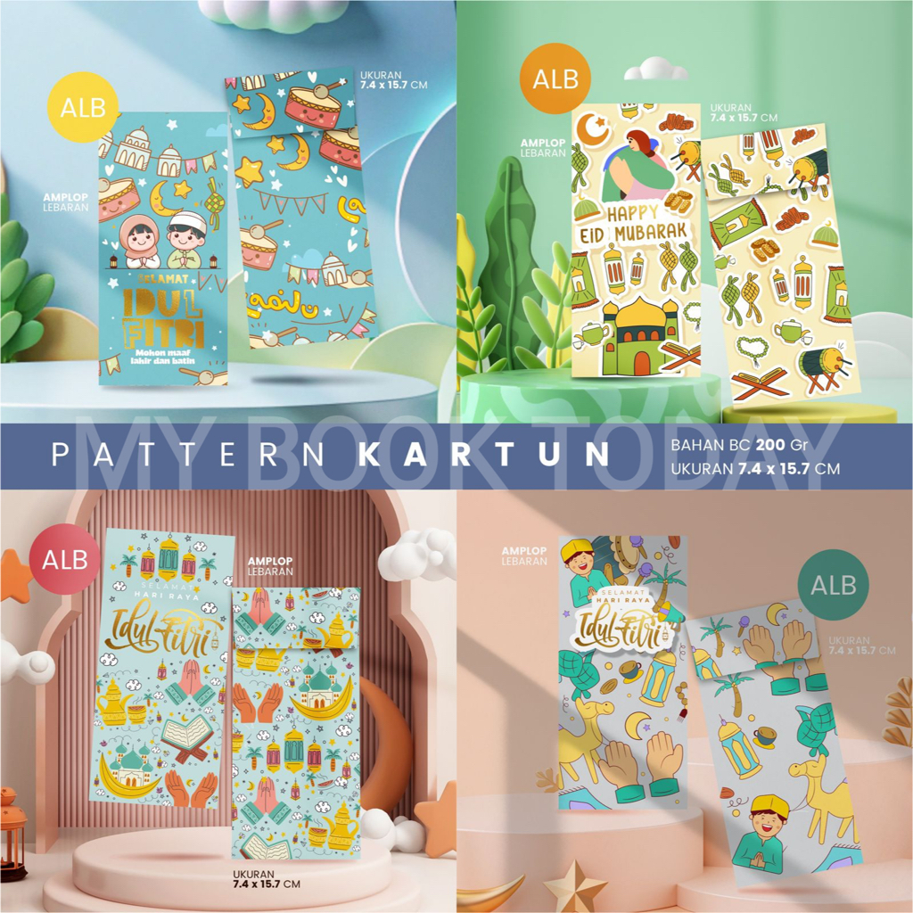 

Isi 8 pcs Amplop Lebaran Idulfitri Premium | Angpau THR Islam 2025 | Amplop Tebal Uang Tidak Dilipat