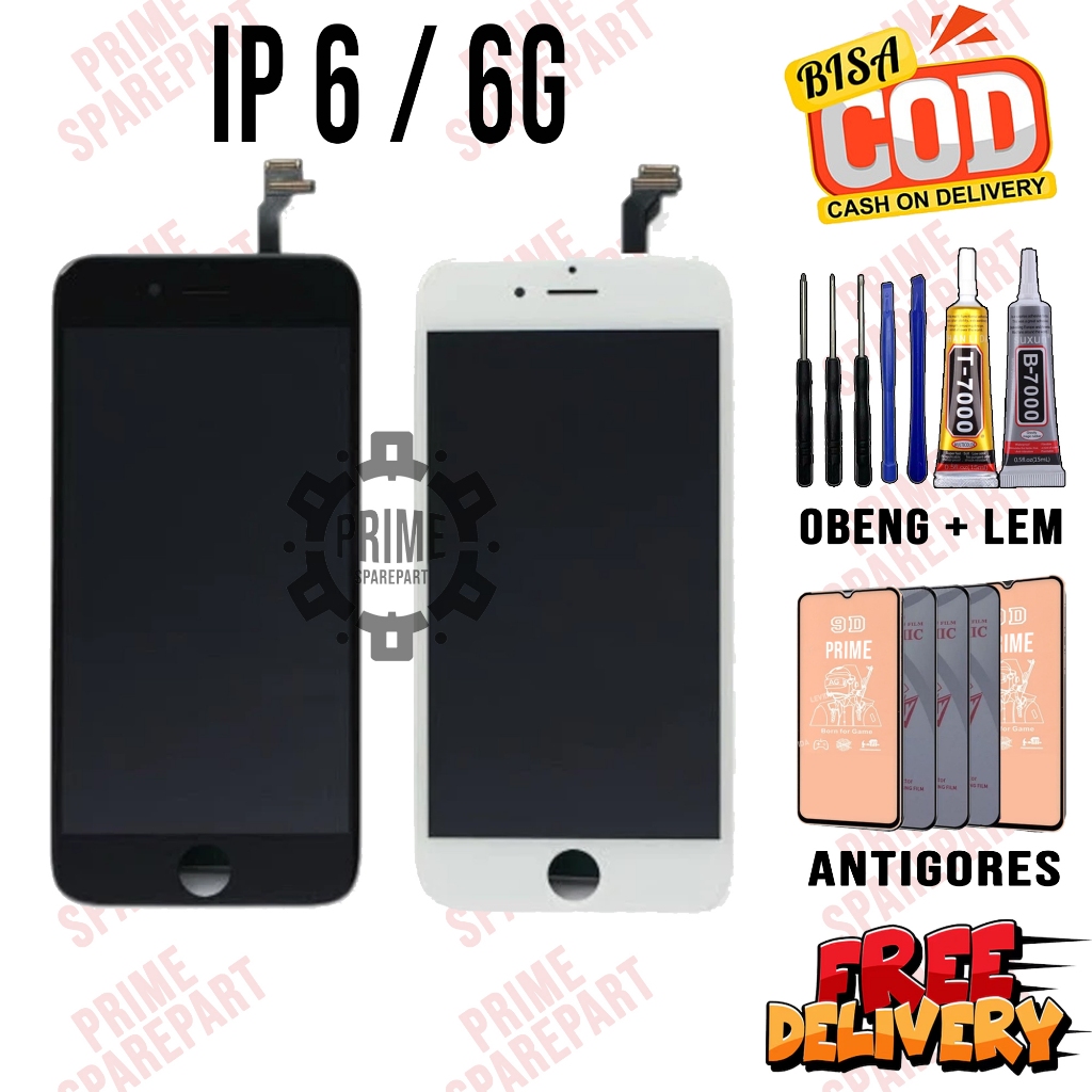 Lcd IP 6 / 6G Original Lcd Touchscreen IP 6 / 6G Fullset