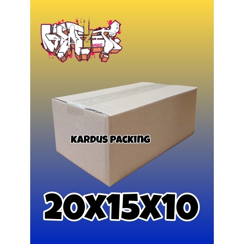 

kardus packing UK 20X15X10 kardus polos kardus sedang