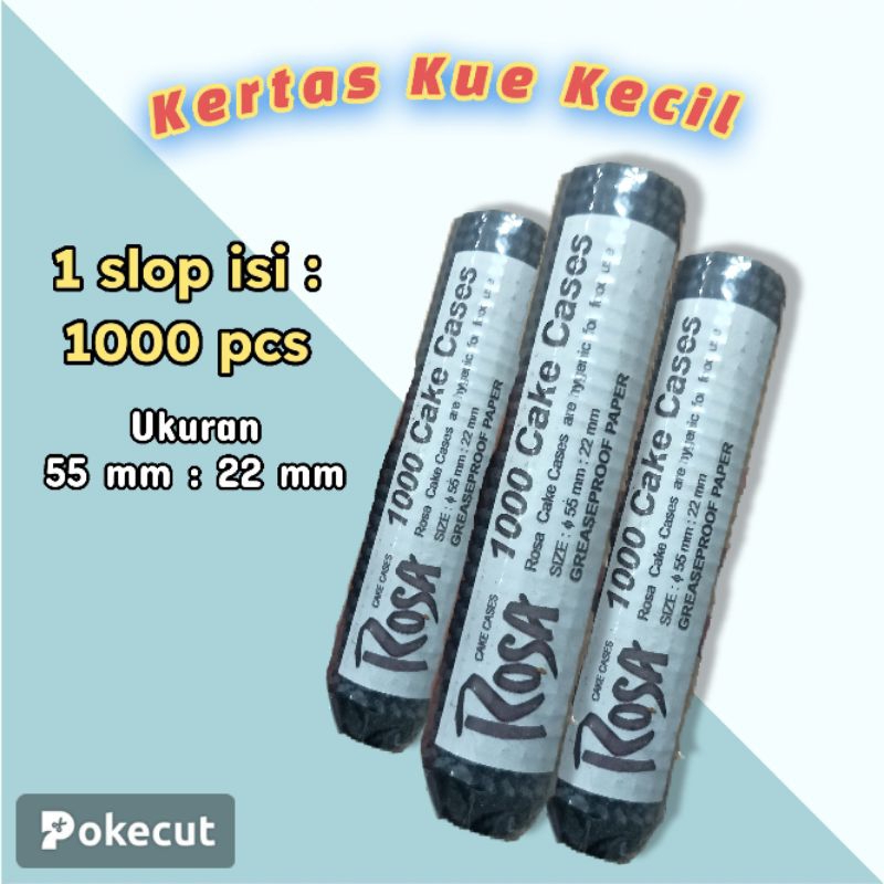 Cup Kue Kertas Size 55mm : 22mm - Cup Kue Warna Hitam