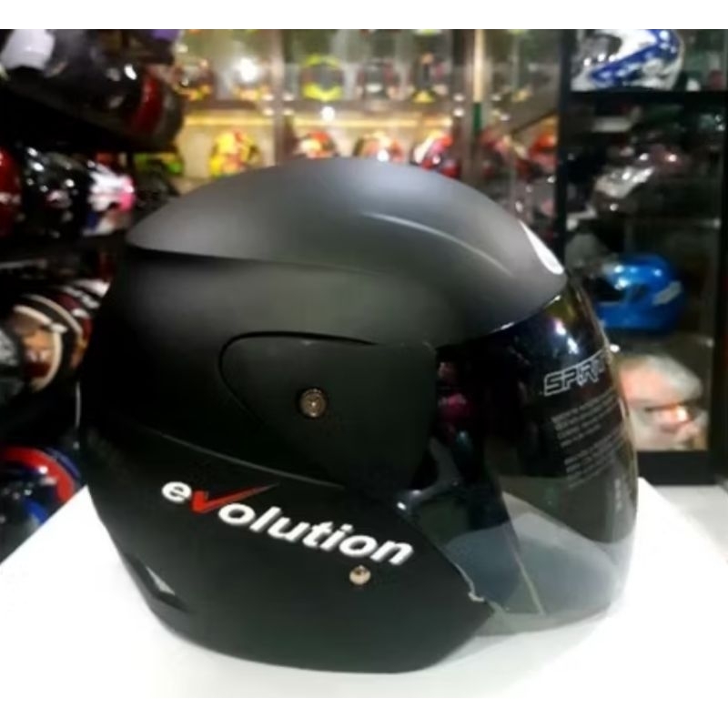 helem GM EVOLUTION promo murah kaca hitam