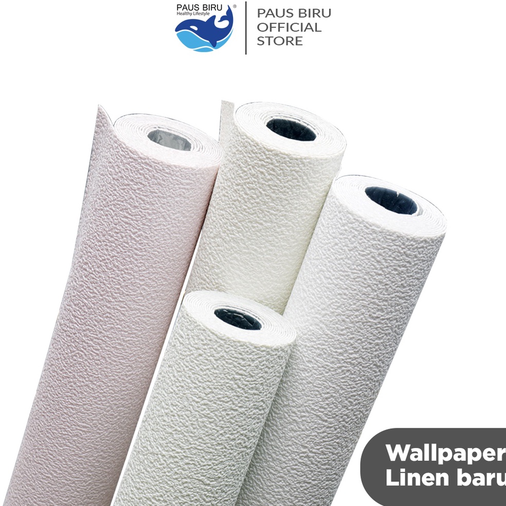 Good Order Paus Biru  Wallpaper Dinding Linen Roll Wallpaper foam Dekorasi Kamar wallpaper coral A12