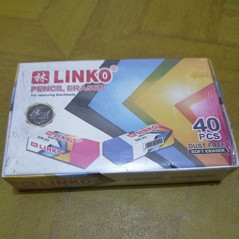 

penghapus /pencil eraser Linko isi 40 pcs