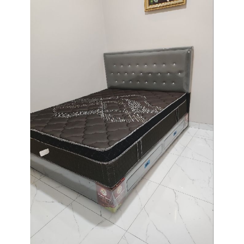 Paket Divan Dipan Tempat Tidur Minimalis + Springbed Central ELEMENT