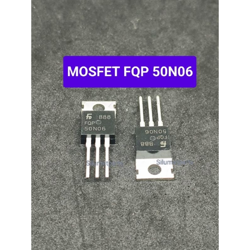 MOSFET FQP 50NO6 / FQP50N06 / 50n06 / STP50N06 / MOSFET 50A 60V N-CHANNEL