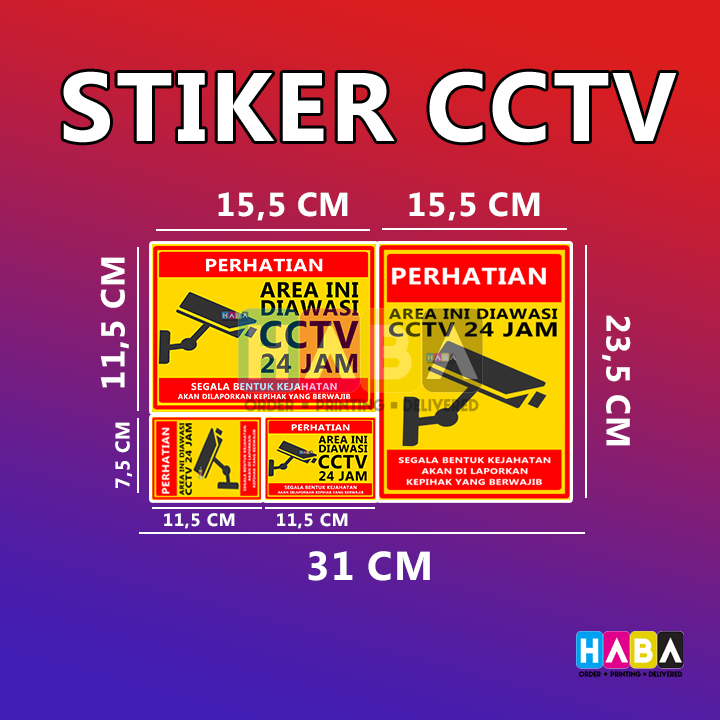 

STIKER CCTV | LABEL STIKER CCTV | CCTV CROMO | STIKER PENGAWASAN | STIKER ANTI MALING