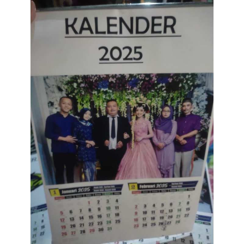 

Kalender Dinding 6 lembar Custom
