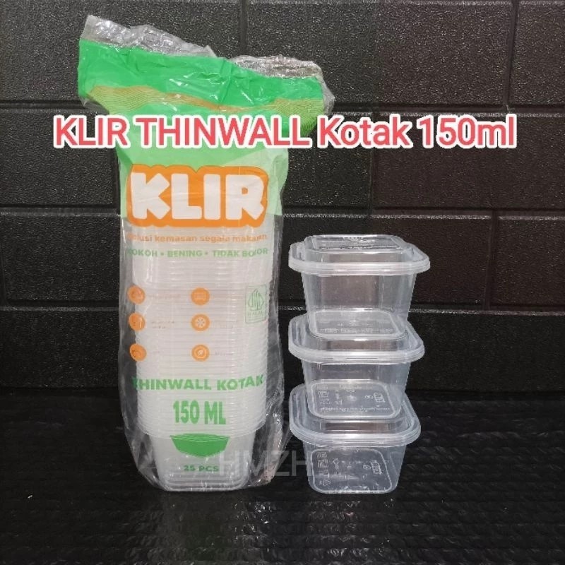 thinwall kotak 150 ml, cup kotak 150 ml, cup puding