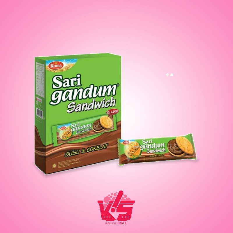 

Roma Sari Gandum Cokelat 1 Box 12 pcs