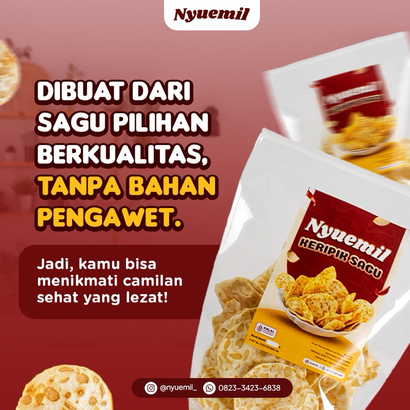 

Keripik Tempe Sagu Nyuemil - Khas Malang