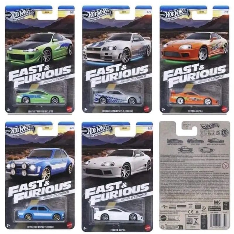 HOTWHEELS FAST & FURIOUS SILVER SERIES