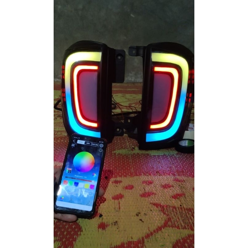 stoplamp custom rush/terios | RGB android matrix led