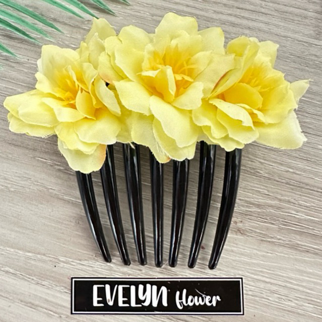 sirkam bunga mawar/ jepit  bunga/ hiasan sanggul/ sirkam sanggul