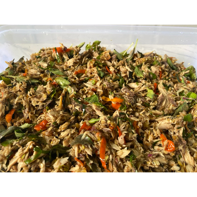 

Tongkol Suwir Daun Kemangi Pedas - 200gr