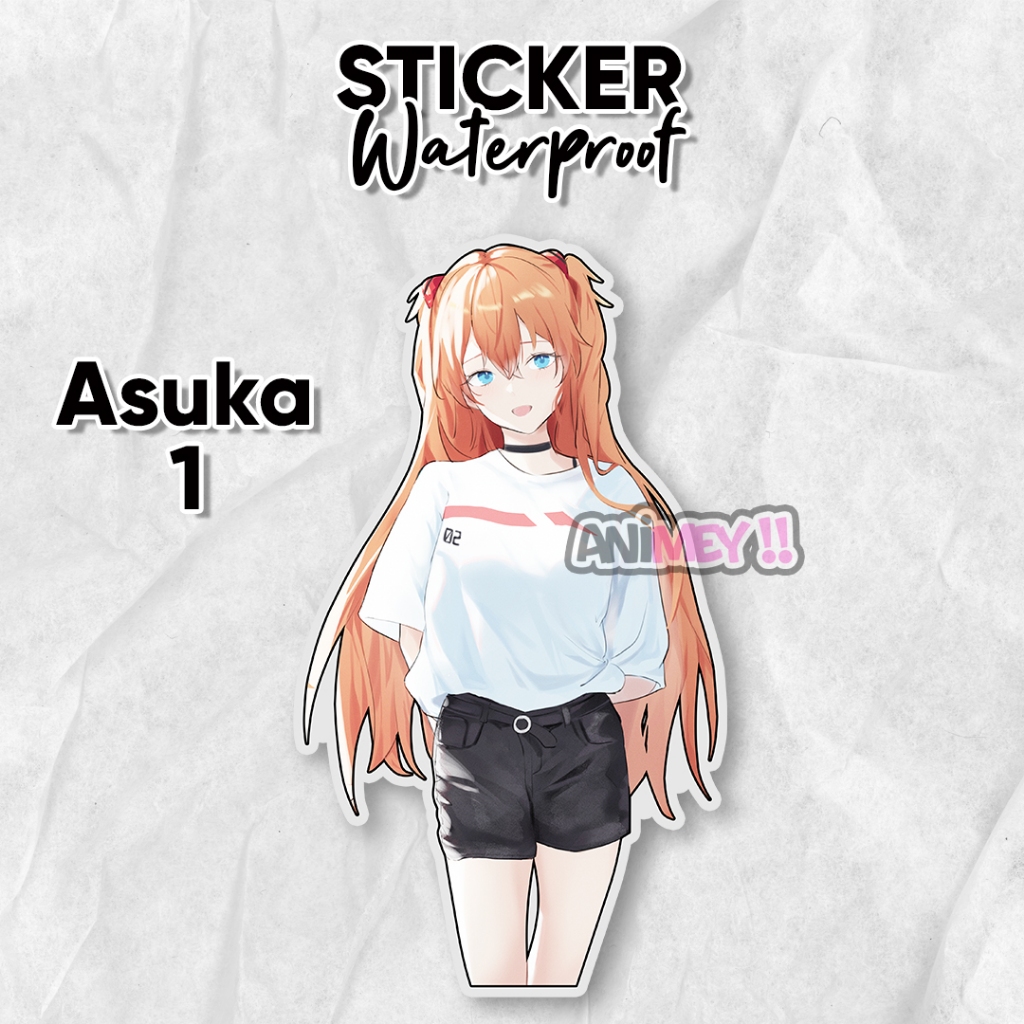 

Stiker Asuka Langley Evangelion / Sticker Anime Waterproof
