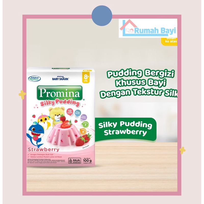 

Promina Silky Puding Strawberry 100g