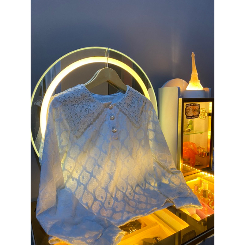 BLOUSE RENDA BUNGA IMPORT BANGKOK PREMIUM ASLI TERMURAH KEKINIAN KEMEJA BANGKOK