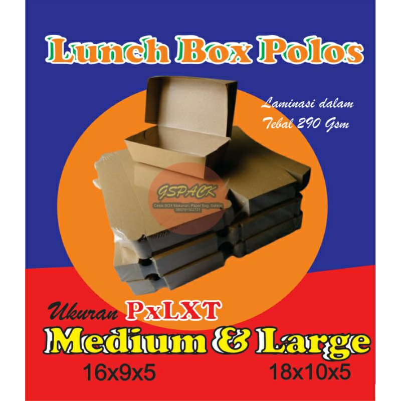 Kardus Nasi,Makanan, Roti Lunch Box Kekinian