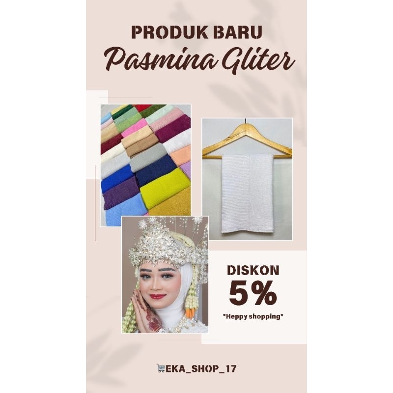 pasmina rajut /pasmina gliter/ pasmina pengantin