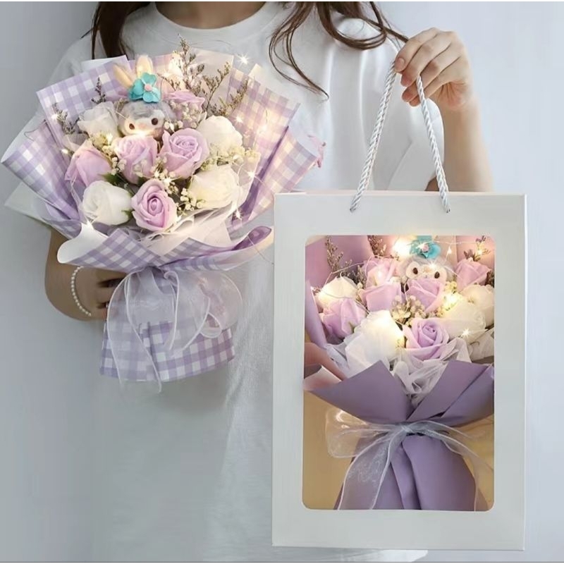 Buket Bunga boneka  + paper bag